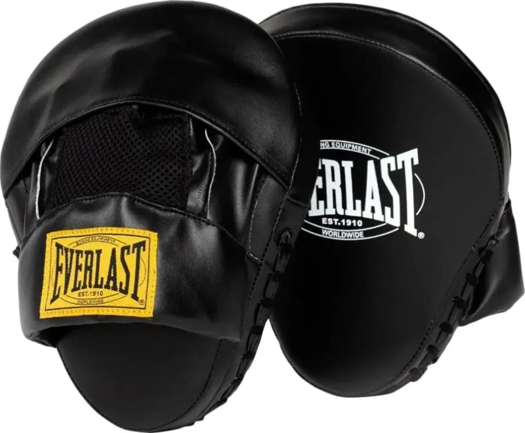 Лапи боксерські Everlast штучна шкіра One Size чорний