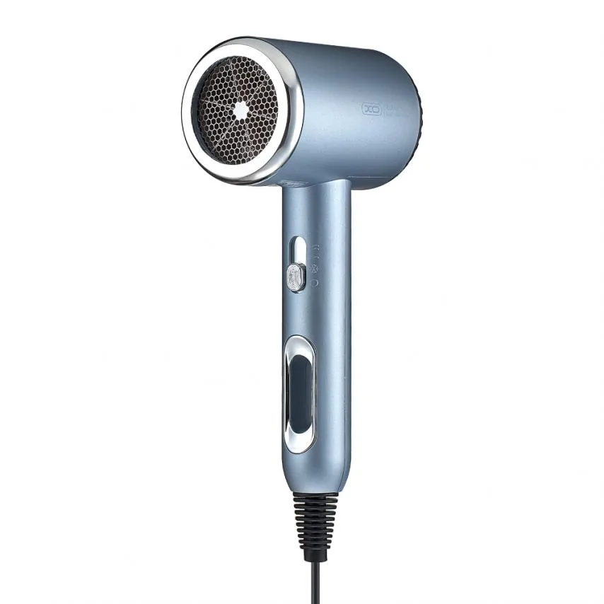 Фен XO 1600W 3 швидкості 3 температури 120х75х265 мм блакитний
