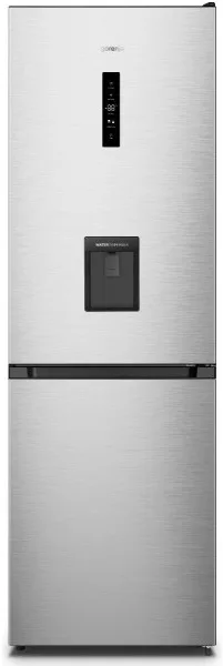 Холодильник Gorenje нержавіюча сталь 186х59х60 см 304 л з нижньою морозильною камерою NoFrost Plus