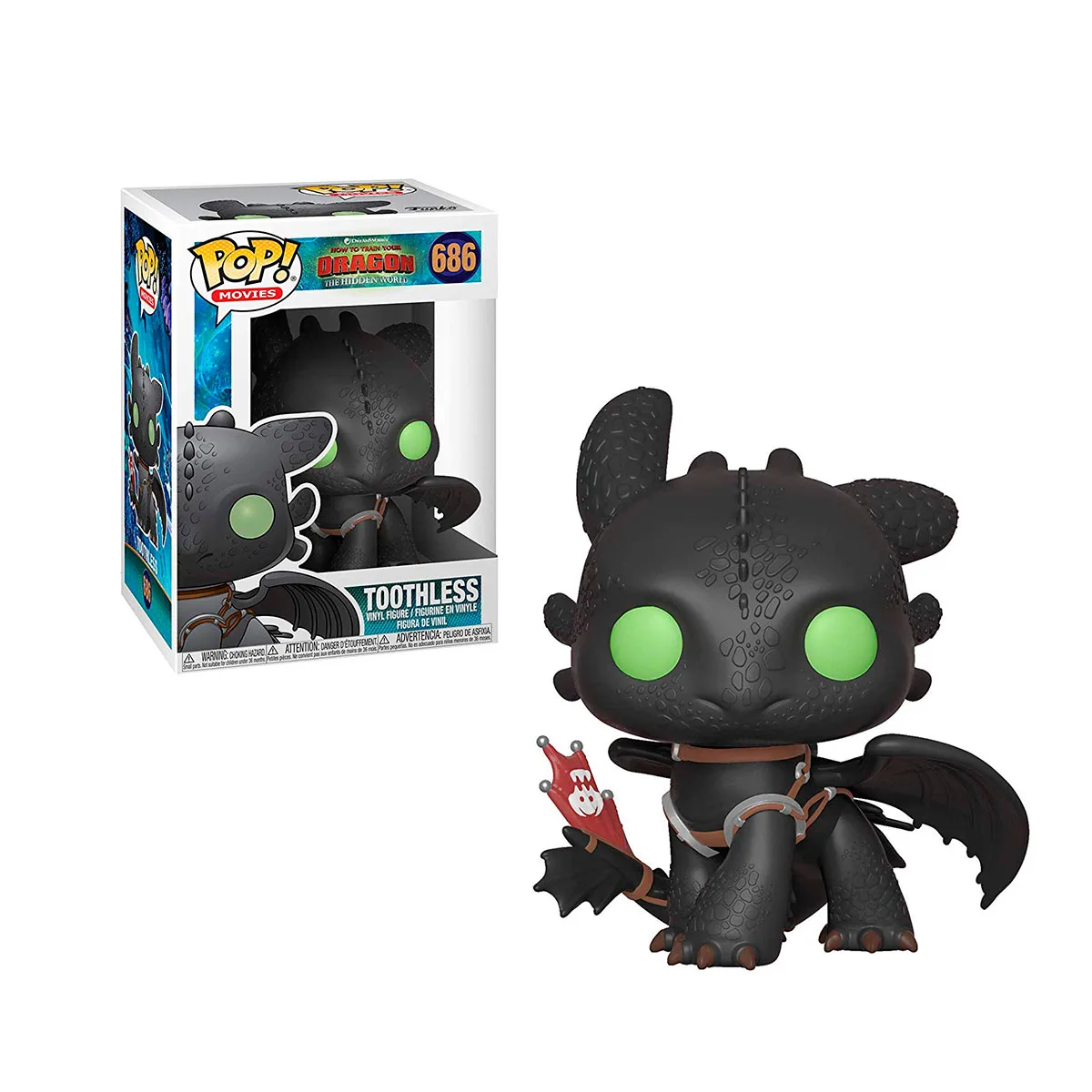 Ігрова фігурка Funko Поп вінілова 9,6 см Беззубик чорна