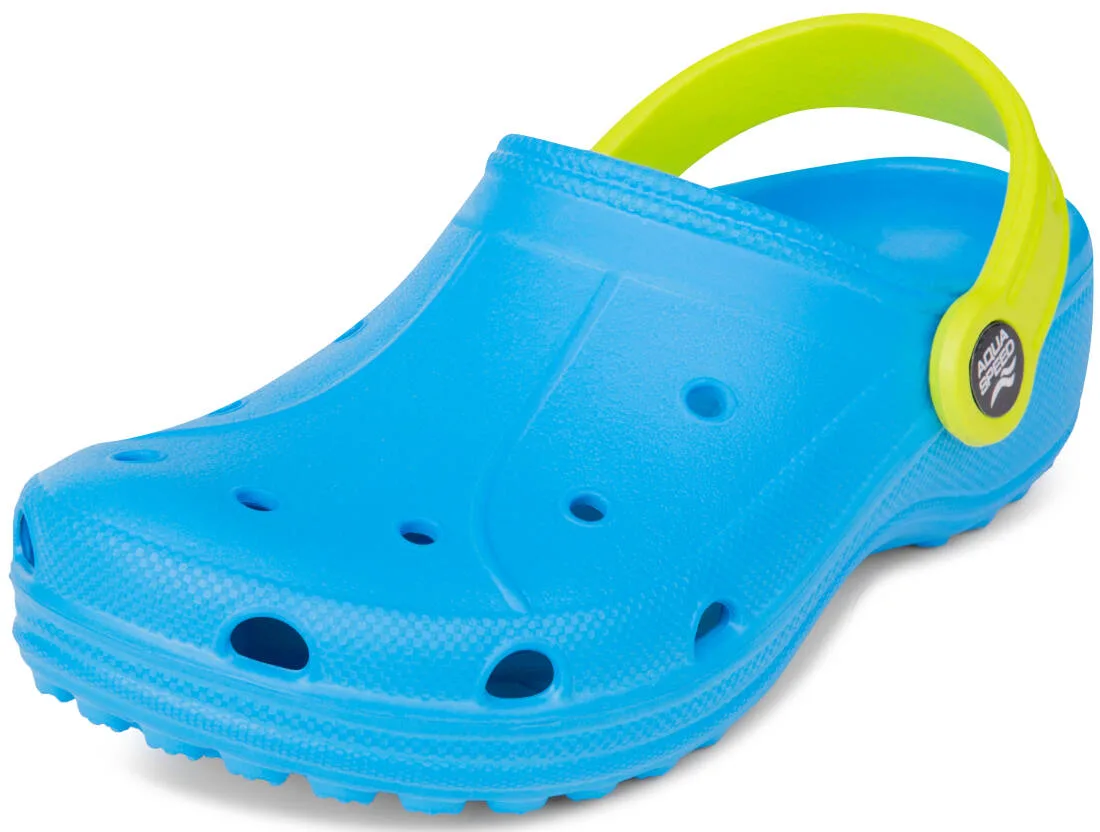Крокси AQUA SPEED EVA 32 блакитний жовтий дитячі