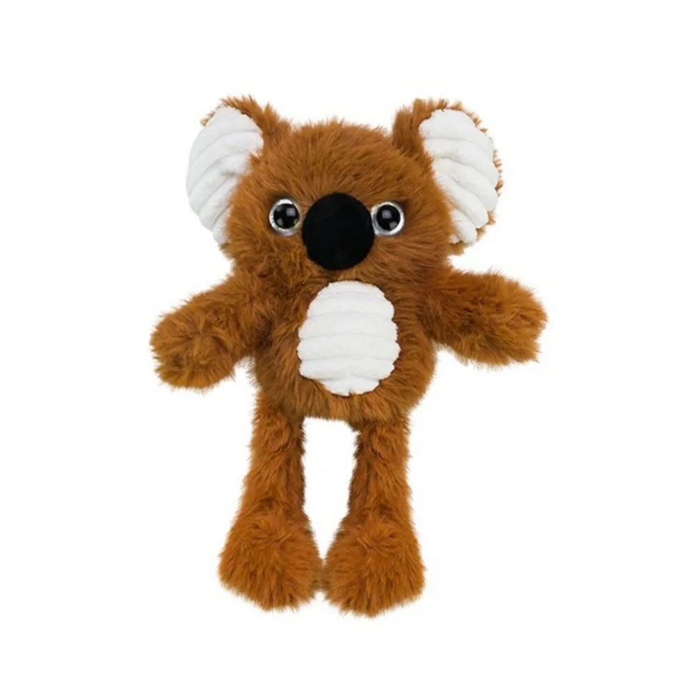 Дитяча м'яка іграшка потягушка Bambi плюш 30 см сірий