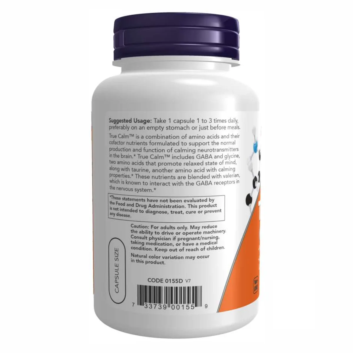 True Calm Now Foods вегетаріанські капсули 90 шт