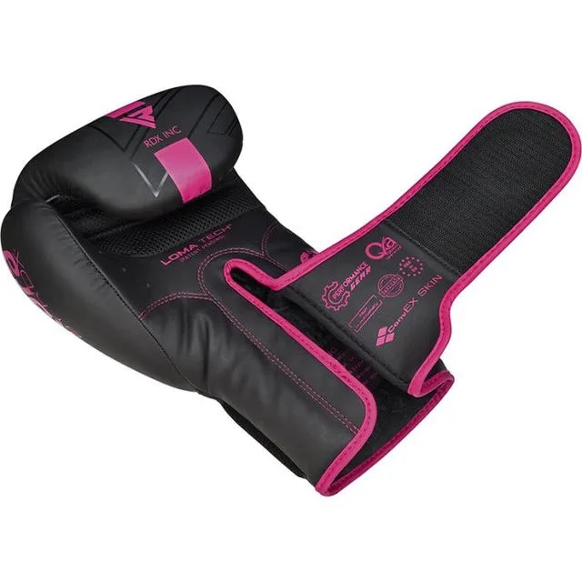 Боксерські рукавиці RDX PU 10 oz Рожеві з капою в комплекті