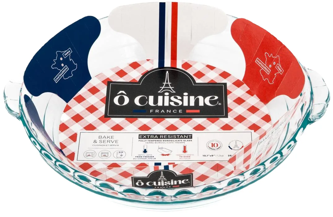 Форма O Cuisine круглая боросиликатное стекло 26х23 см 1,3 л
