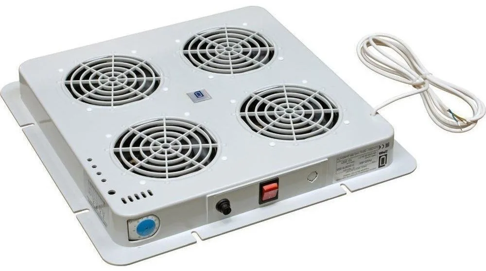 Блок вентиляторів покрівлі ZPAS PWD-4W, DP200A, з терморегулятором, 230В, сірий