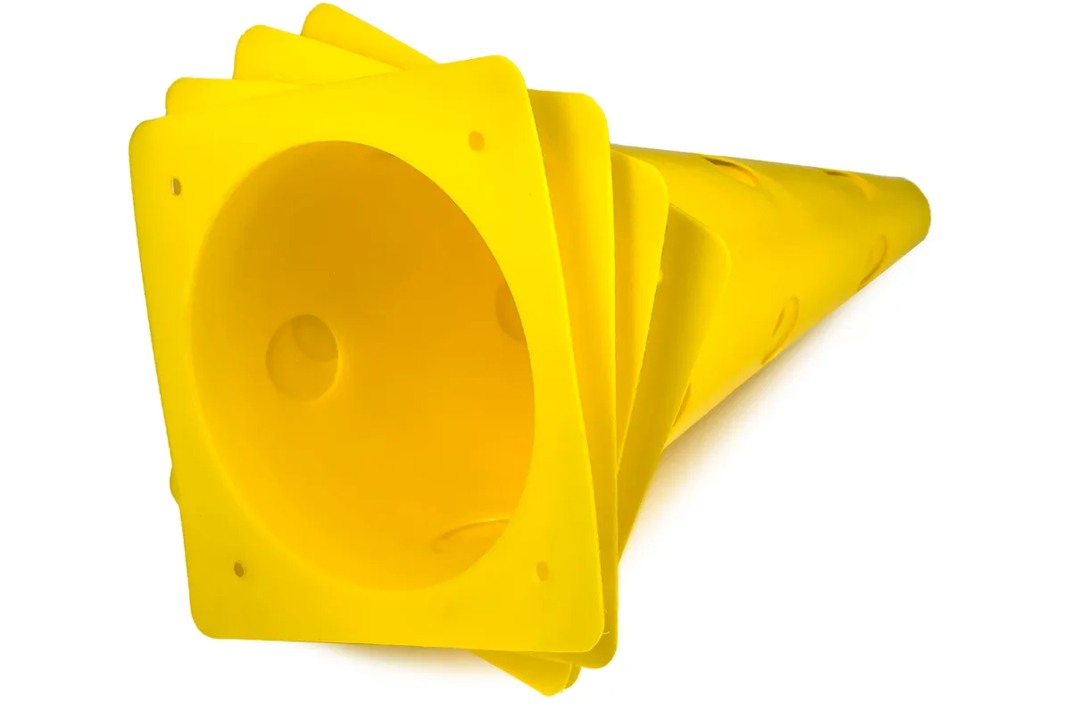 Конуси-фішки EasyFit PVC 31 см жовті набір 4 шт.