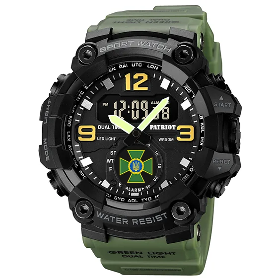 Наручні годинники Patriot полімер 54х54 мм болотні