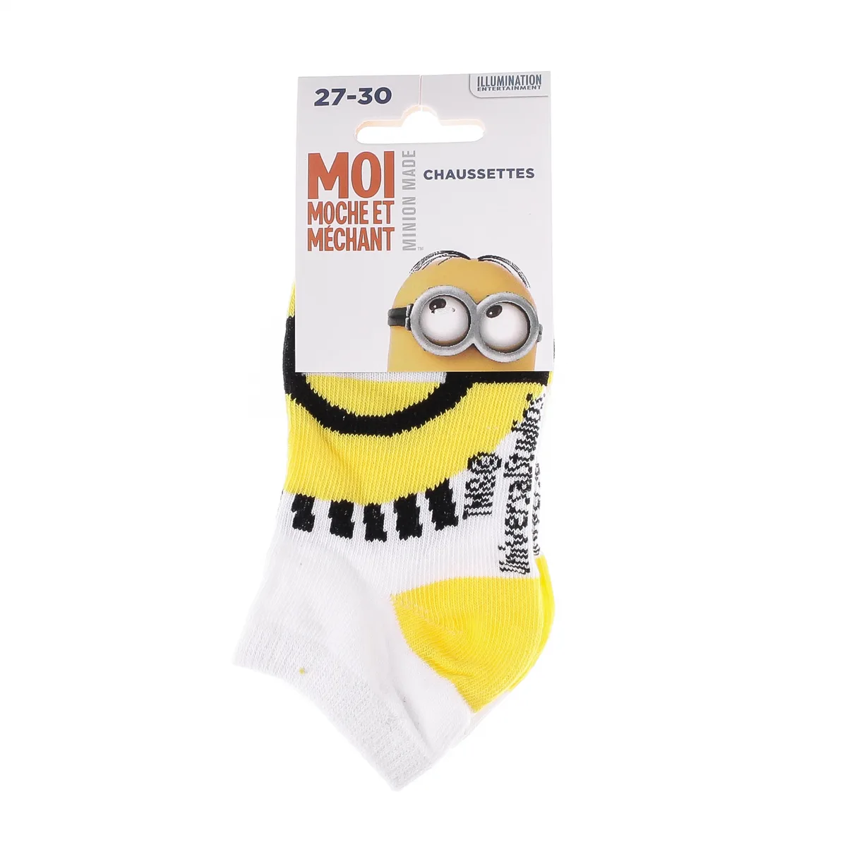 Шкарпетки MINIONS 55% бавовна 27-30 білий дитячі