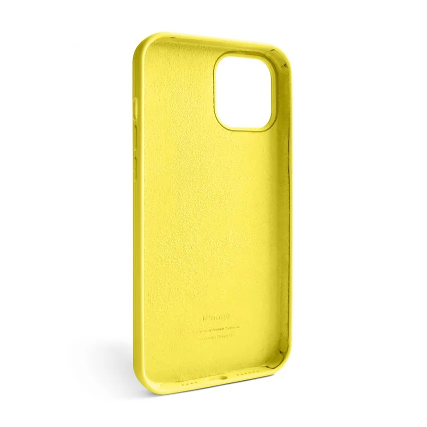 Чохол силиконовий для смартфона Apple 12 Pro Max жовтий