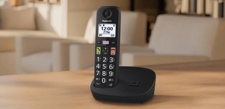 Радиотелефон DECT Panasonic KX-TGU110UAB, черный