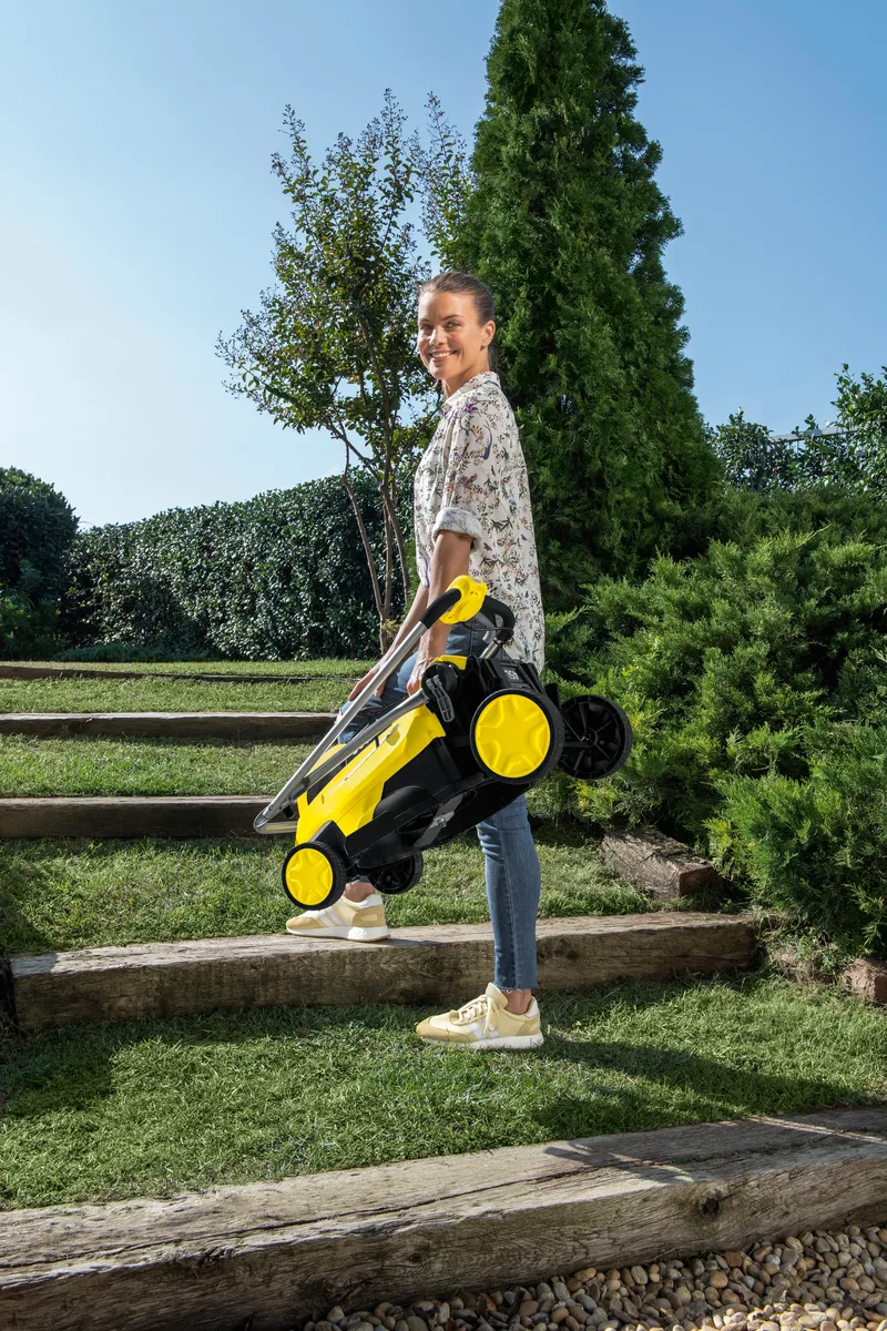Аккумуляторная газонокосилка Karcher LMO 18-36, 18В, 36 см, высота скашивания 30-70 мм, без батареи и зарядного устройства