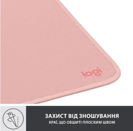 Килимок для миші Logitech Гума 230х200 мм Рожевий