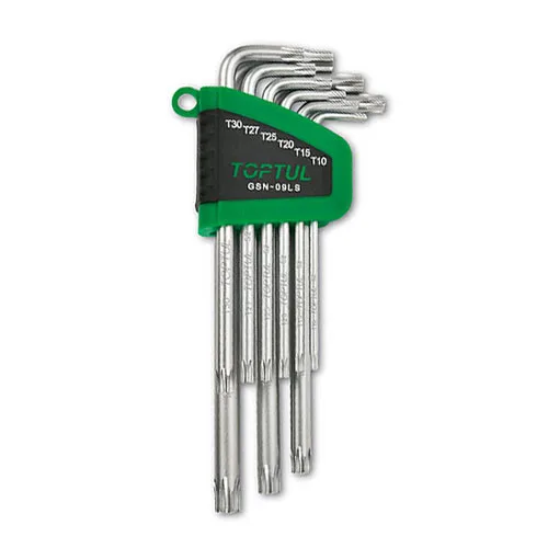 Набір Г-обр. ключів TORX T10-T50 довгі нержавіюча сталь 9 од.