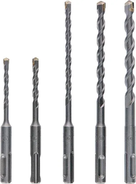 Набір свердел по бетону Bosch Professional SDS-Plus, 5 шт, діаметри 5, 6, 6,8, 10 мм.