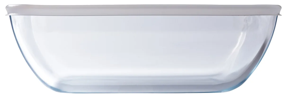 Форма Pyrex боросилікатне скло 22х17 см з кришкою