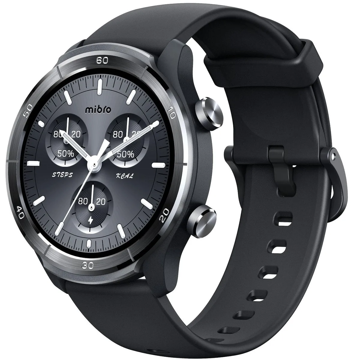 Смарт-годинник Mibro 45мм IPS 1.39" темно-сірий Bluetooth 5.3 GPS 2 ATM