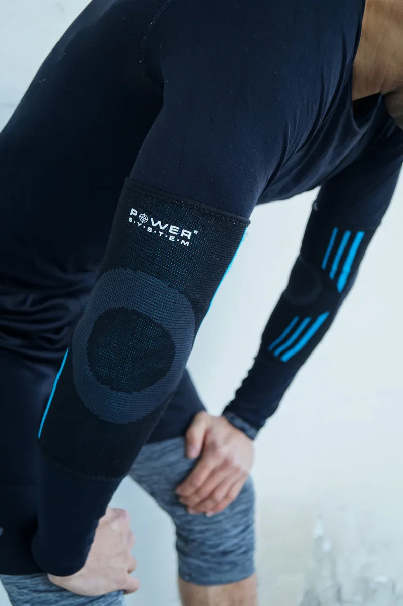 Налокітники Active Point бавовна M чорний синій