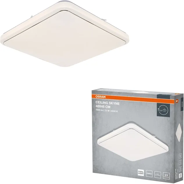 Светильник накладной Osram 72Вт 4000K 480мм квадратный