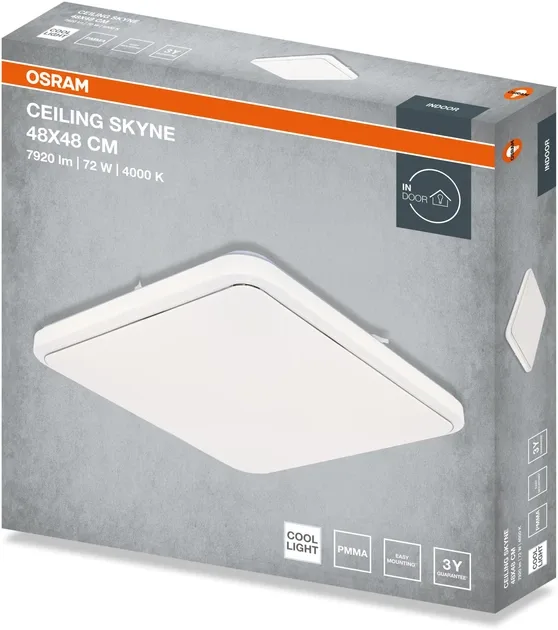 Светильник накладной Osram 72Вт 4000K 480мм квадратный