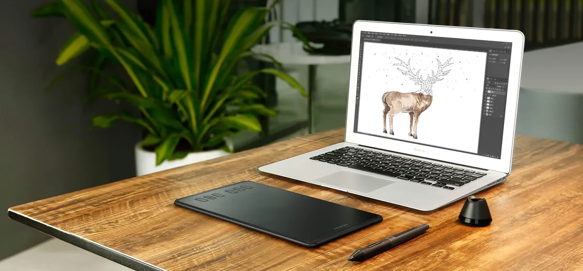 Графический планшет Huion 6.3"x3.9" H640P, microUSB, черный