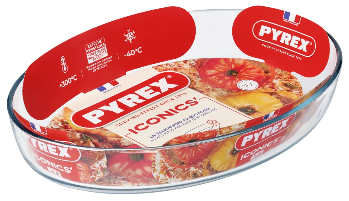 Форма для запекания Pyrex боросиликатное стекло овальная 40х27 см
