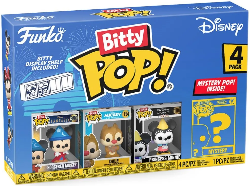 Подарочный набор Funko POP (Bitty): Disney - Волшебник Микки 4pk