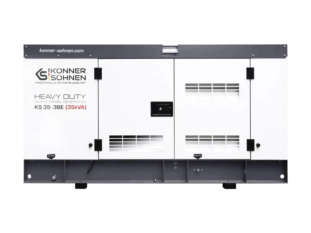 Дизельний генератор KonnerSohnen KS 35-3BE, 230/400В, 35/32кВА, трифазний, електричний стартер, система передстартового підігріву.