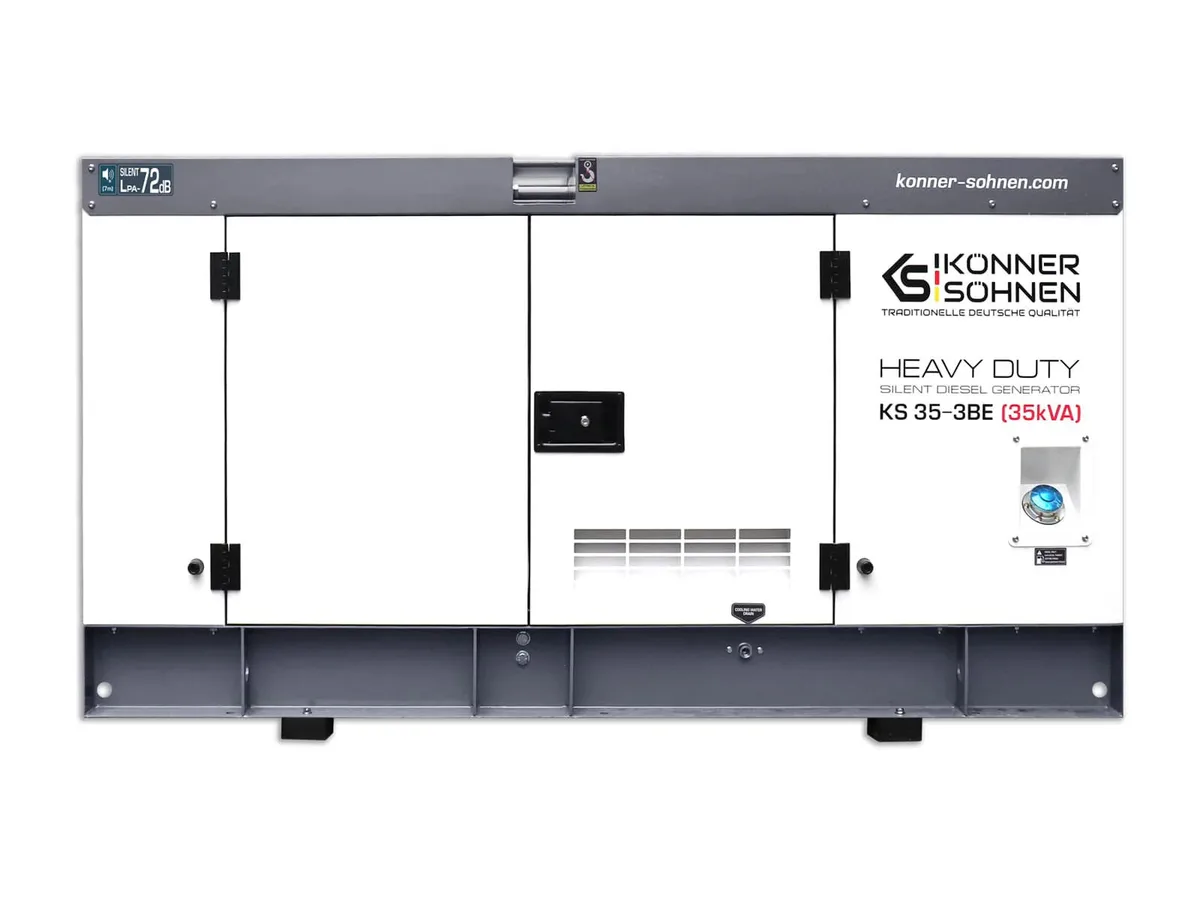 Дизельний генератор KonnerSohnen KS 35-3BE, 230/400В, 35/32кВА, трифазний, електричний стартер, система передстартового підігріву.