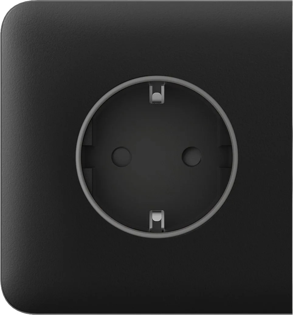Бічна панель для вбудованої розетки Ajax SideCover for Outlet Basic, чорний