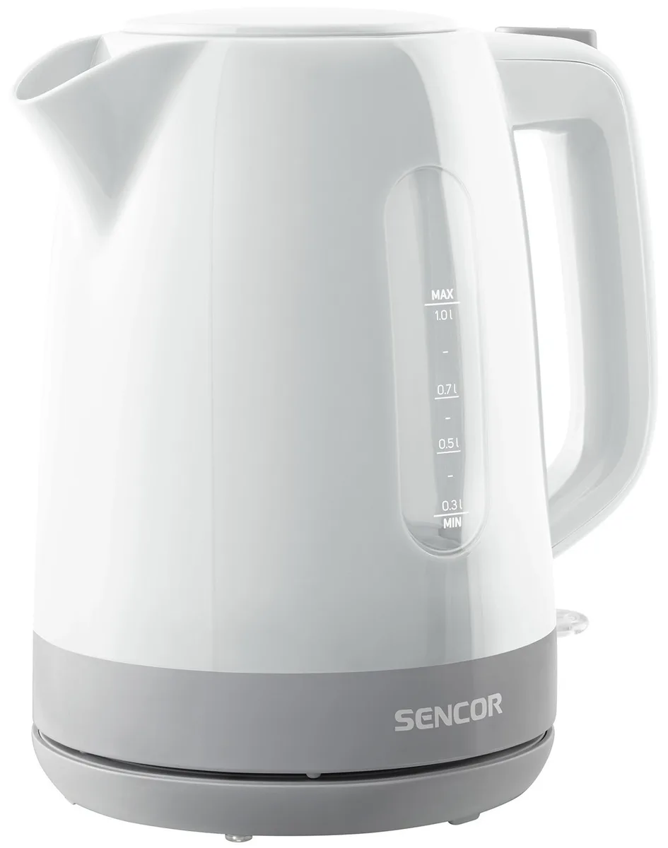 Електрочайник Sencor 1 л Пластик Білий 2200 Вт