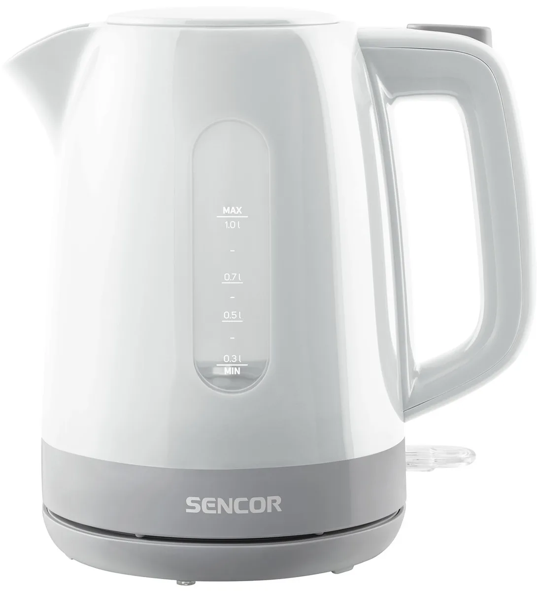 Електрочайник Sencor 1 л Пластик Білий 2200 Вт