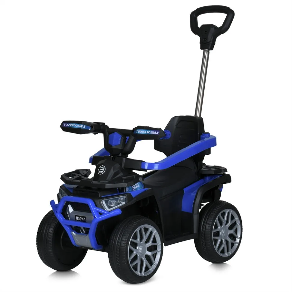 Дитячий електромобіль квадроцикл Bambi Racer екокожа 77х40х92 см чорний