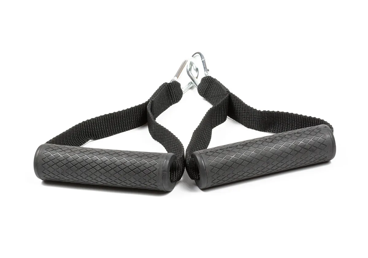 Ручки EasyFit поліестер 13х3 см чорні для еспандерів та резинок