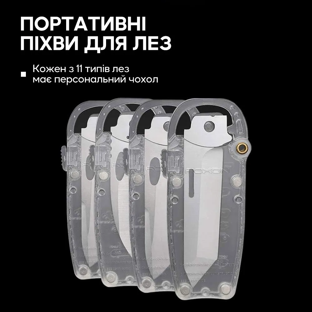 Набір змінних клинків Roxon 3in1 нержавіюча сталь 54,5-69,5 мм