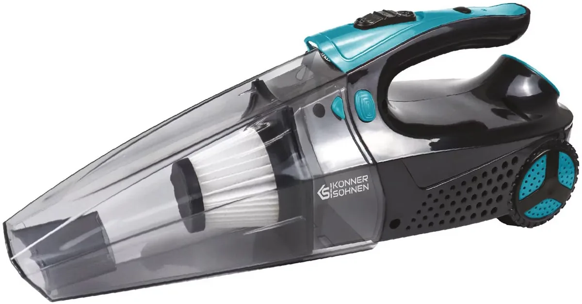 Автомобільний пилосос KonnerSohnen з компресором KS VCP30, 4 в 1, 12В, 80Вт, 6.7А, 150PSI, 3000Па, вага 1.2кг.