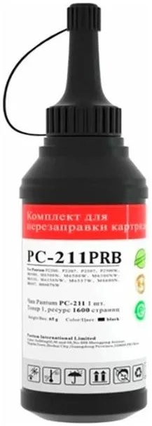 Комплект для заправки картриджа Pantum PC-230E/PC-211EV/PC-211P для M6500/M6500W/M6550NW/M6607NW, P2207/P2507/P2500W/P2500NW (1600стор, 1 тонер, 1чіп)