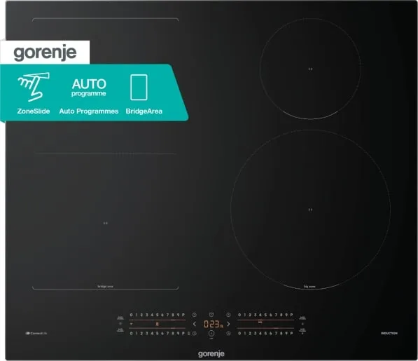 Індукційна варильна панель Gorenje, 60 см, з функцією PowerBoost, сенсорним управлінням SliderTouch та розширеною площею приготува