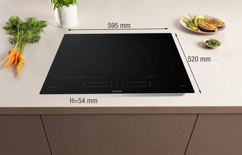 Індукційна варильна панель Gorenje, 60 см, з функцією PowerBoost, сенсорним управлінням SliderTouch та розширеною площею приготува