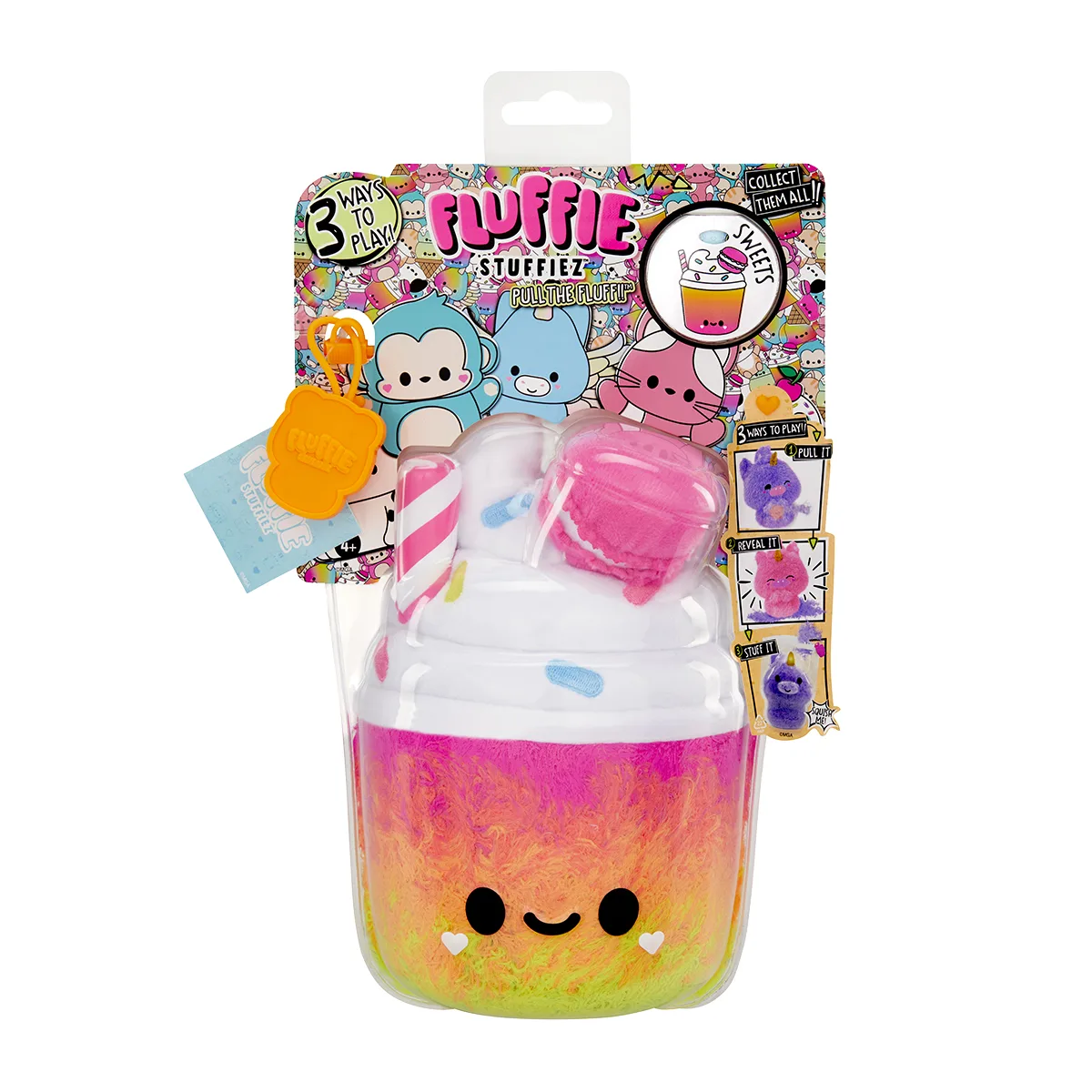 М’яка іграшка-антистрес Fluffie Stuffiez поліестер 13х29 см Фрікшейк