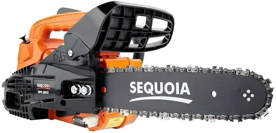 Бензинова ланцюгова пила SEQUOIA SPC0812 800Вт, шина 30 см, крок 3/8", товщина 1.3 мм, вага 4.8 кг.