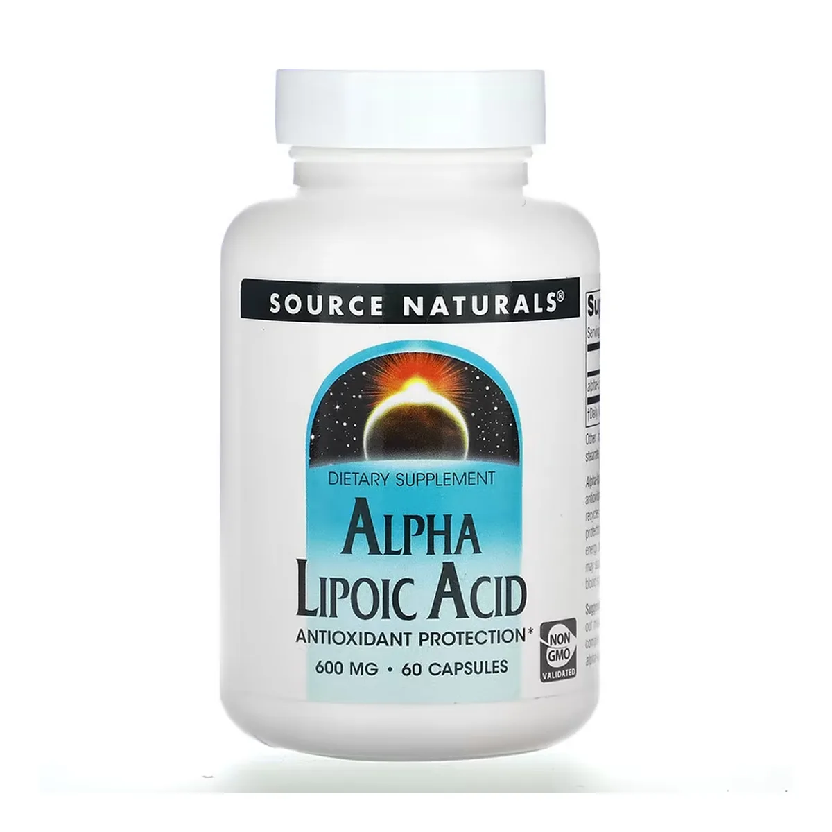 Альфа-липоевая кислота Source Naturals 600 мг 60 капсул Антиоксидантная защита
