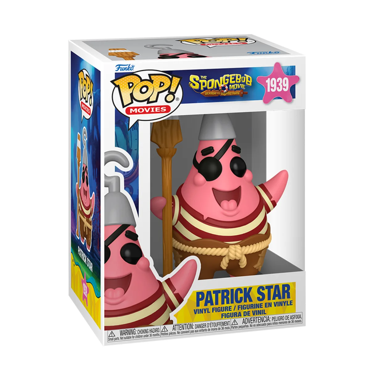 Ігрова фігурка Funko POP! вініл 6х5,5х11,4 см Губка Боб Пірат Патрік