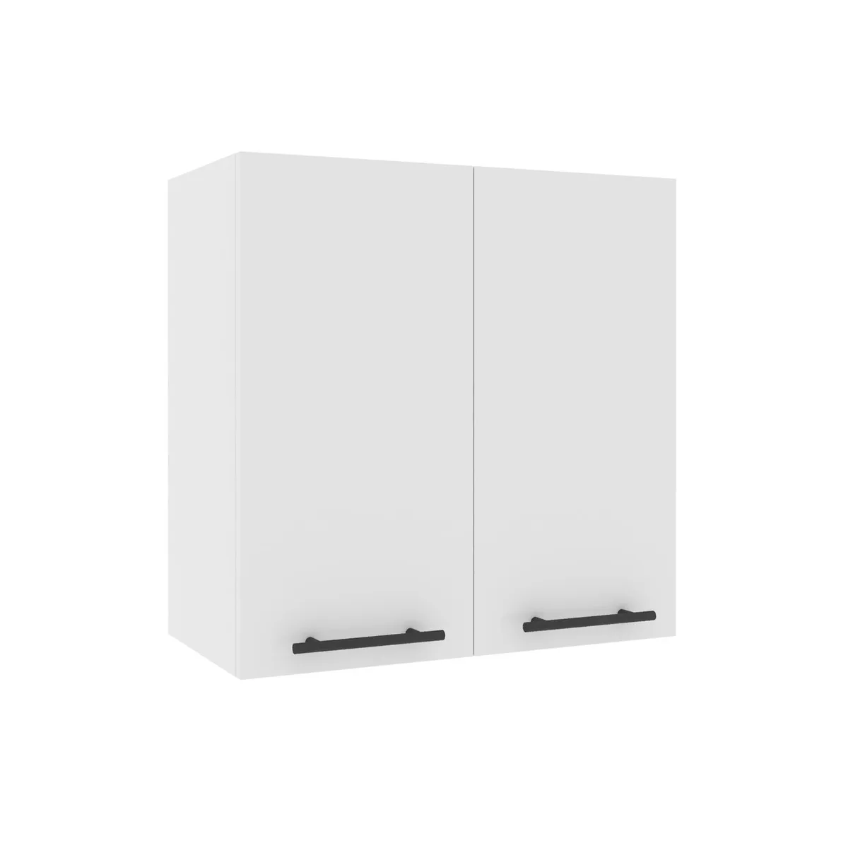 Шафа верхня Compact з ЛДСП 600х600х300мм біла модульна кухня для зберігання посуду та приладдя