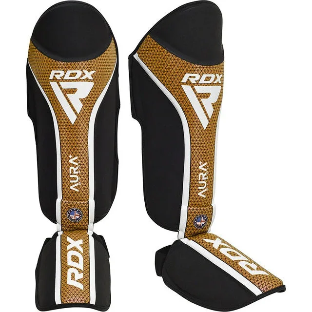 Захист гомілки та стопи RDX штучна шкіра XL золотистий