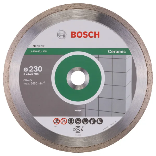 Алмазний диск Bosch Professional для кераміки 230х22.2мм.