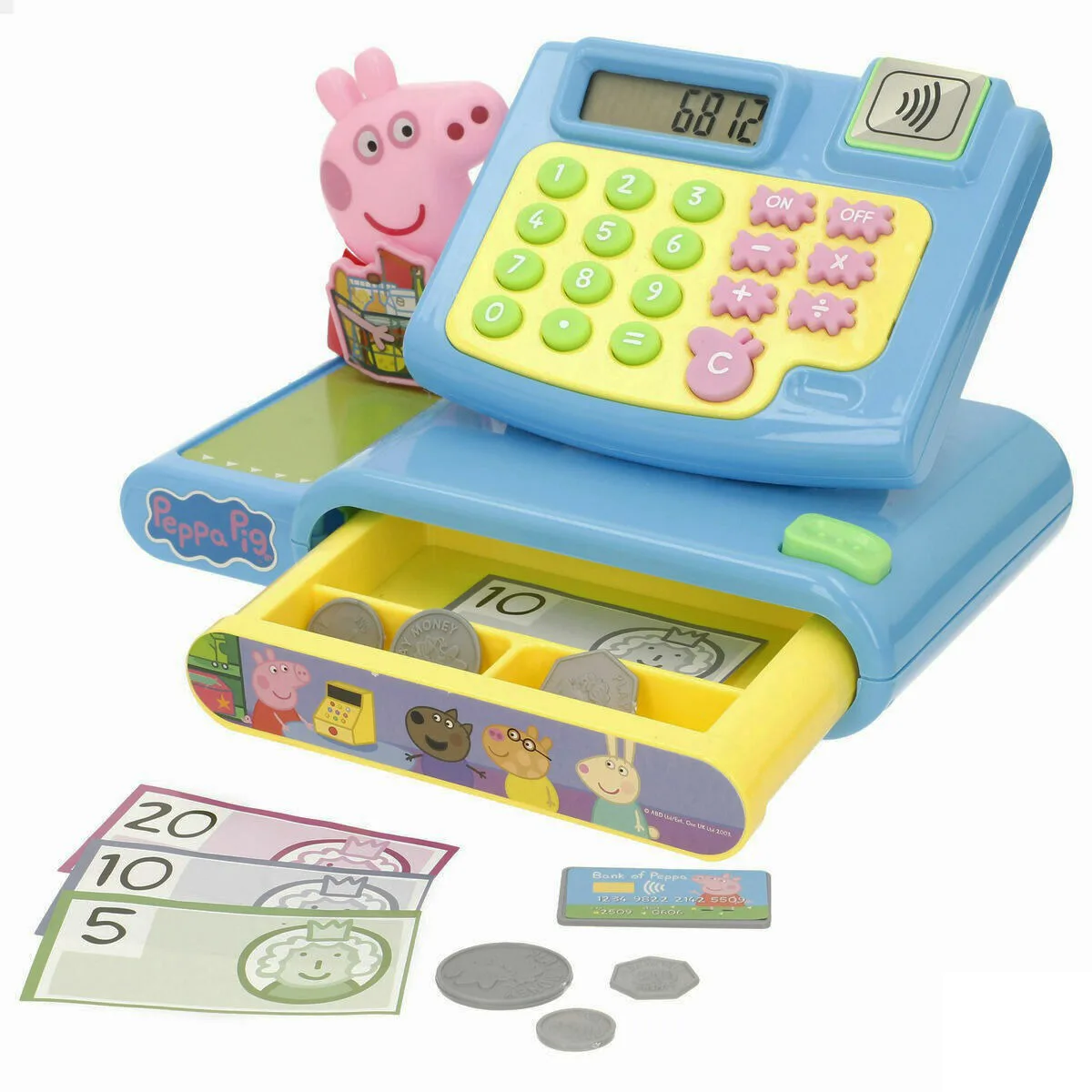 Інтерактивна іграшка Peppa Pig касовий апарат комбіновані матеріали 21х13х12,5 см
