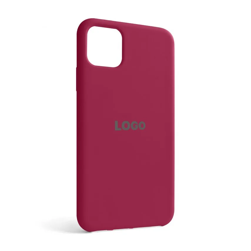 Чохол Silicone для Apple iPhone 11 Pro Max силіконовий малиновий