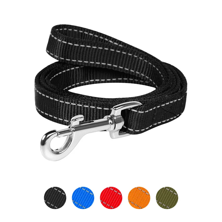 Повідець подвійний Dog Extreme 14мм x 122см нейлоновий чорний