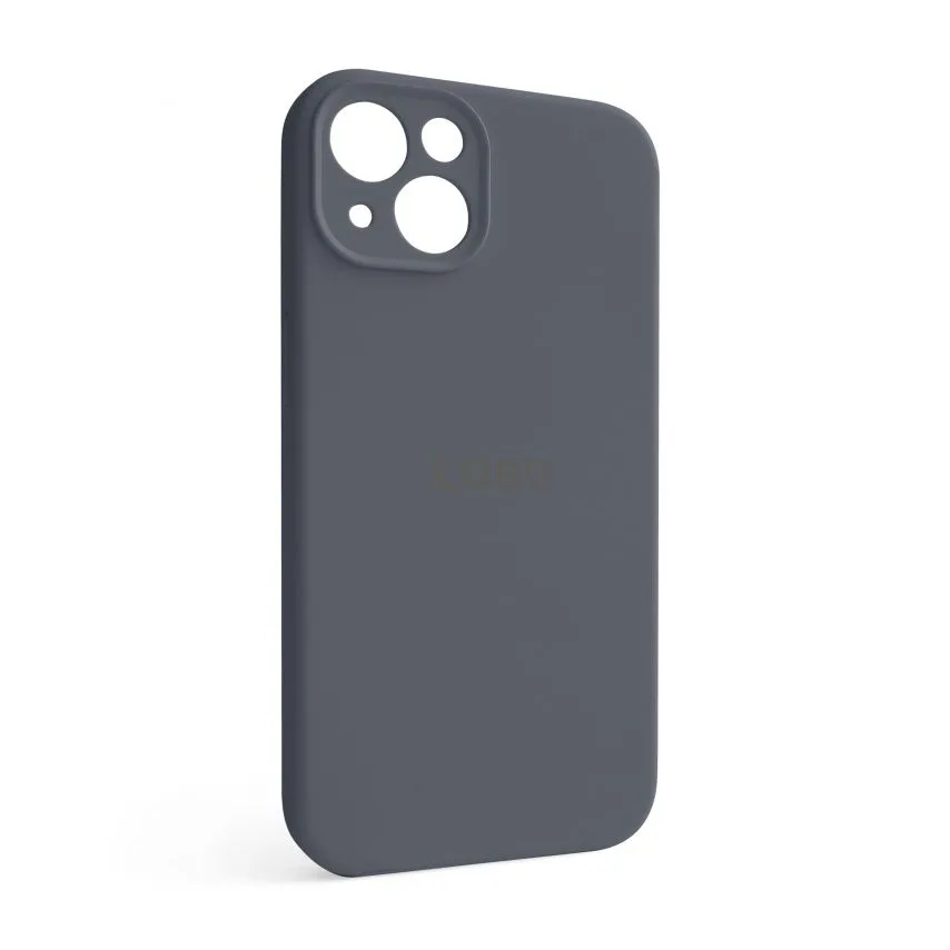 Чохол силиконовий для Apple iPhone 13 15 закрита камера сірий